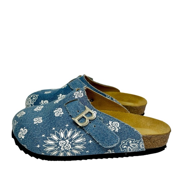 Bravest Studios Denim Tokyo Paisley Mule Clogs - Picture 3 of 12